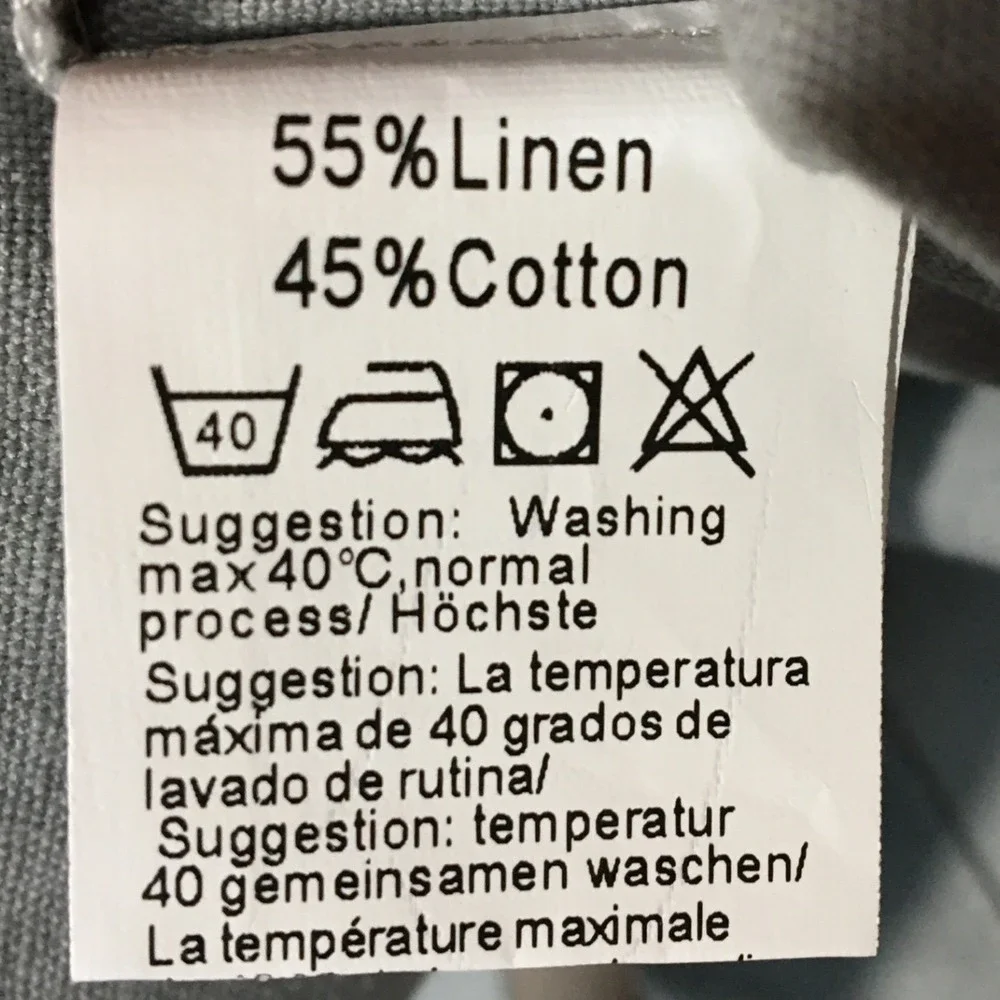 COOFANDY Mens Blazer Gray Linen Cotton Two Button Casual Sport Coat L - Picture 6 of 7